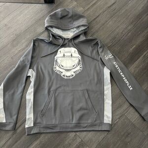 Halo Outpost Discovery Hoodie Mens Large Gray Master Chief Sweatshirt
